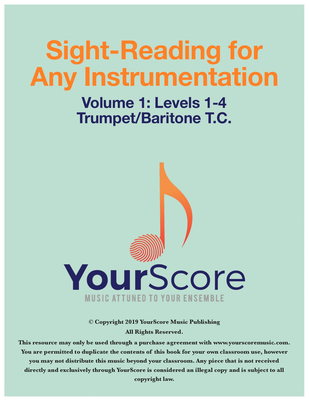 Cover page of Sight Reading for Any Instrumentation (Sight Reading for Band)