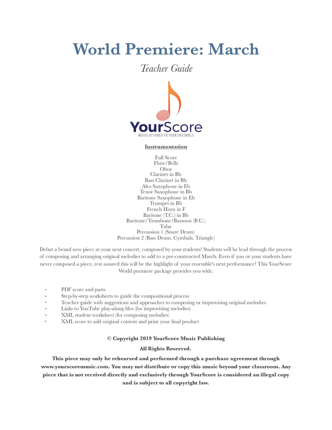 YourScore World Premiere: March Style (Band)